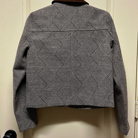 Bagatelle Collection Elegant Woolen Jacket with Corduroy Collar SMALL NWT - Picture 4 of 6